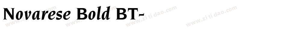 Novarese Bold BT字体转换